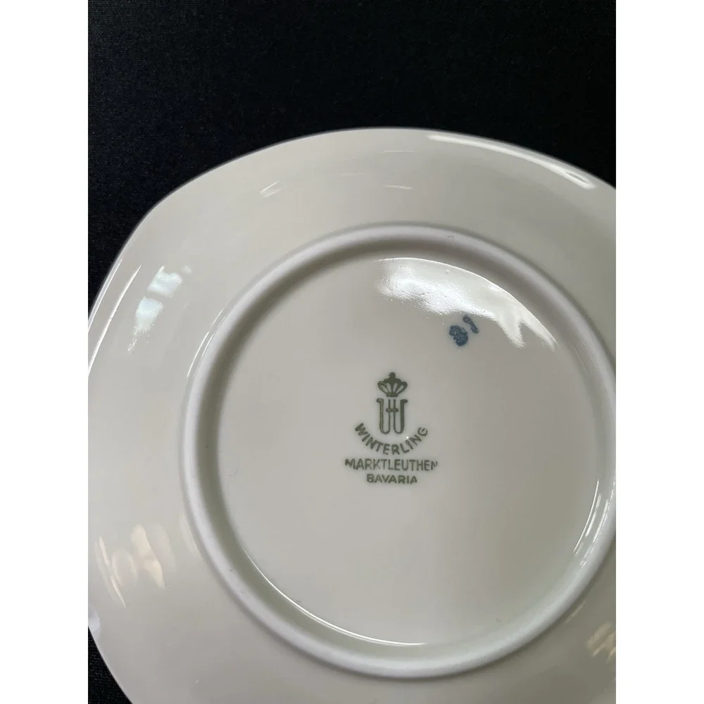Vintage‎ Heinrich Winterling Marktleuthen Bavaria Set 4 Dessert App Plates Rare!